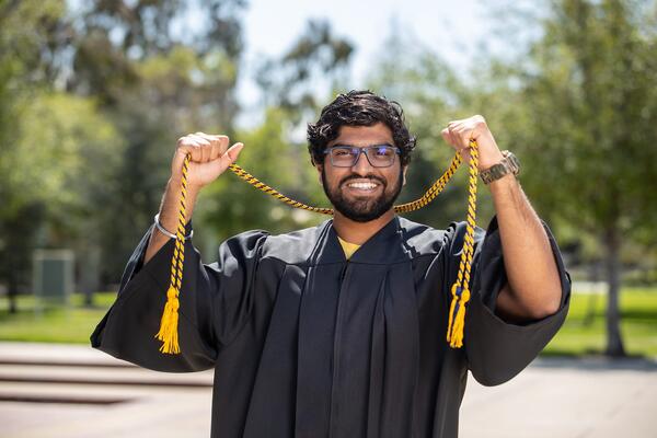 UCR Grad with Philanthropy Cord